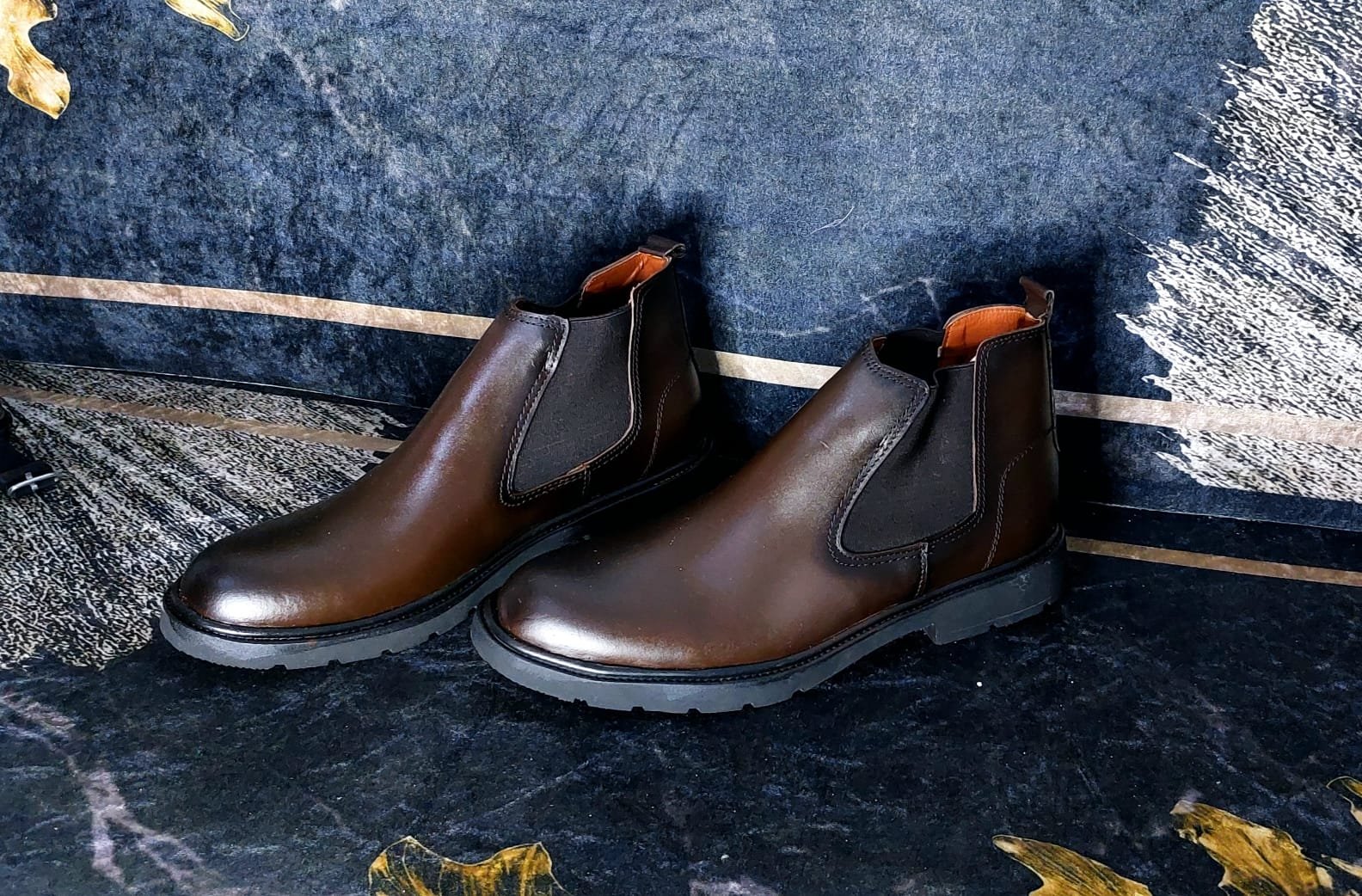 بوت رجالي جلد طبيعي موديل عصري😎🔥🔥