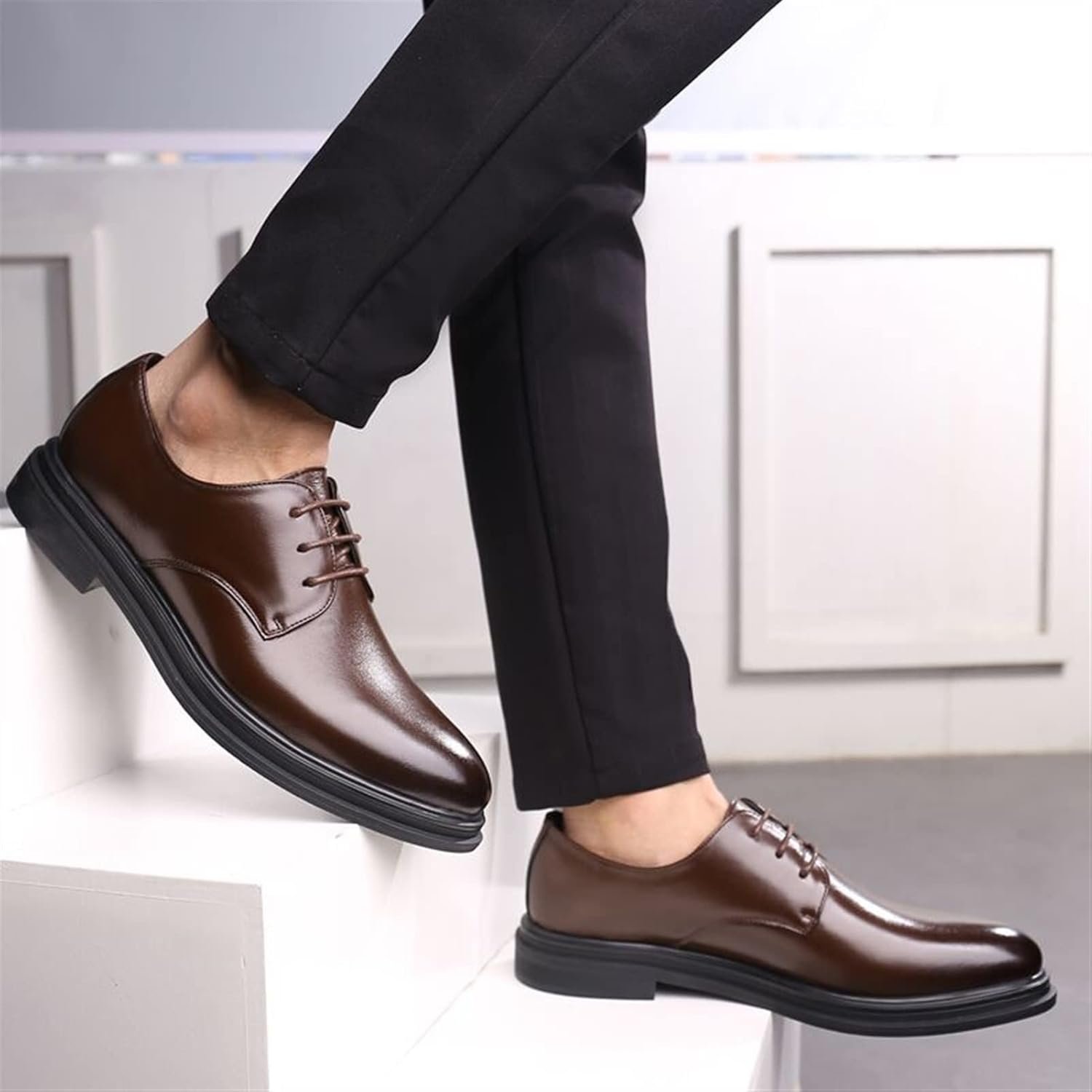 جزمة رجالي فورمال برباط – موديل عصري وشيك