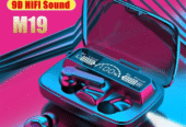 سماعة بلوتوث M19 – إصدار V5.1 BT Wireless – بشاشة ديجيتال عرض البطارية 🔥🎧