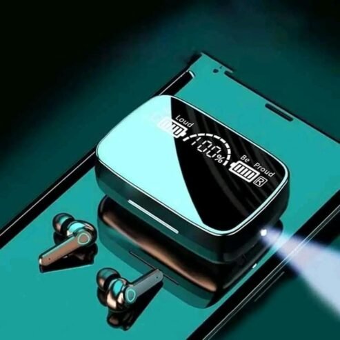 سماعة بلوتوث M19 – إصدار V5.1 BT Wireless – بشاشة ديجيتال عرض البطارية 🔥🎧