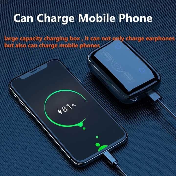 سماعة بلوتوث M19 – إصدار V5.1 BT Wireless – بشاشة ديجيتال عرض البطارية 🔥🎧